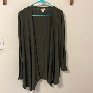 Light weight olive cardigan